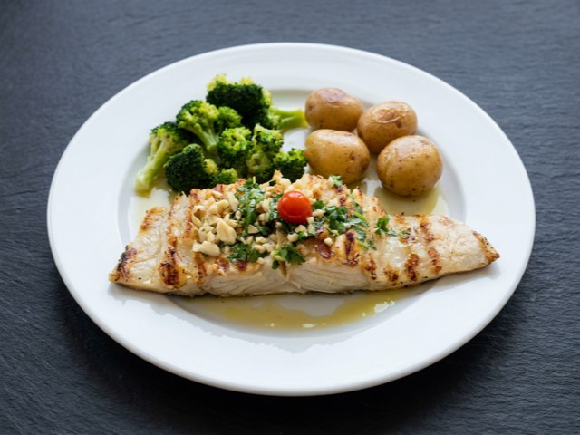 Braised salt cod — the generated image