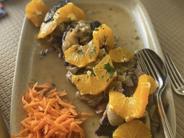 Duck with orange — the restaurant's own picture